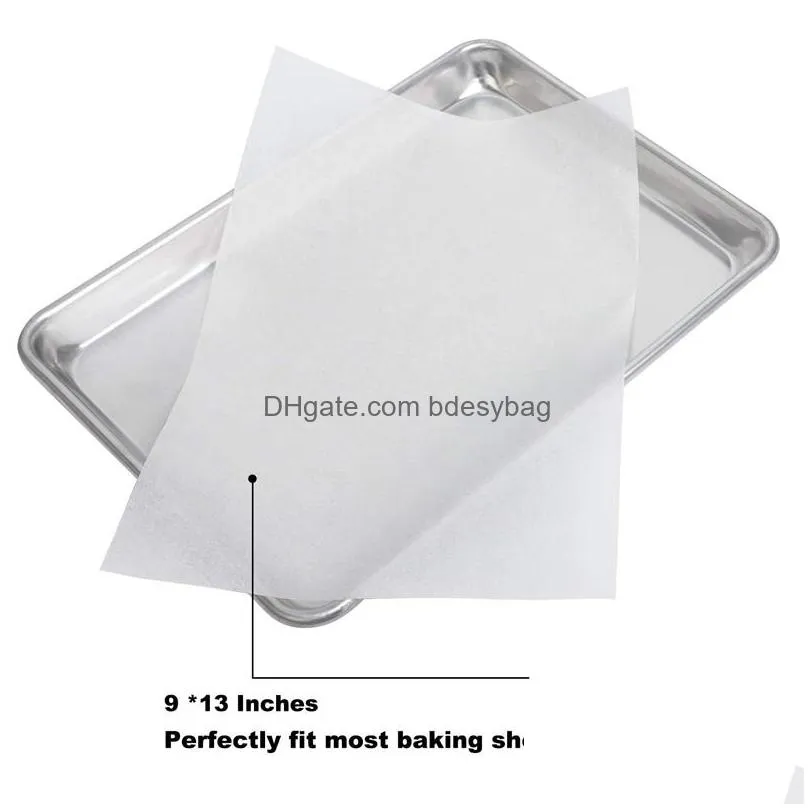 500pcs/lot 8 size baking white paper rectangular doublesided barbecue tray oilproof oilabsorbing papers wholesale lx4187