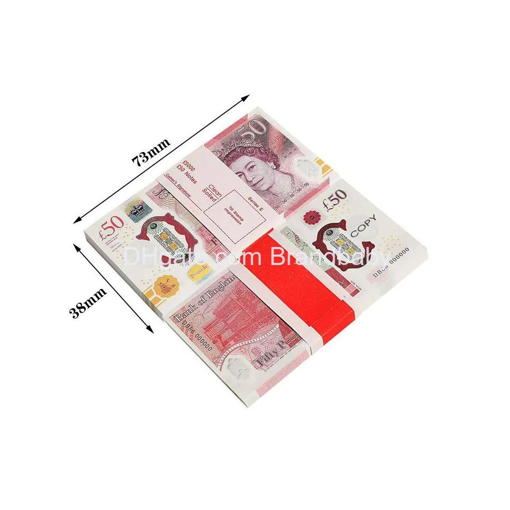 movie money uk pounds gbp bank game 100 20 notes authentic film edition movies play fake cash casino photo booth props