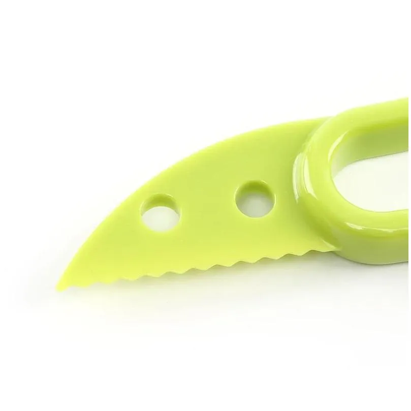 3 in 1 avocado slicer vegetable tools shea corer butter fruit peeler cutter pulp separator plastic knife kitchen gadgets
