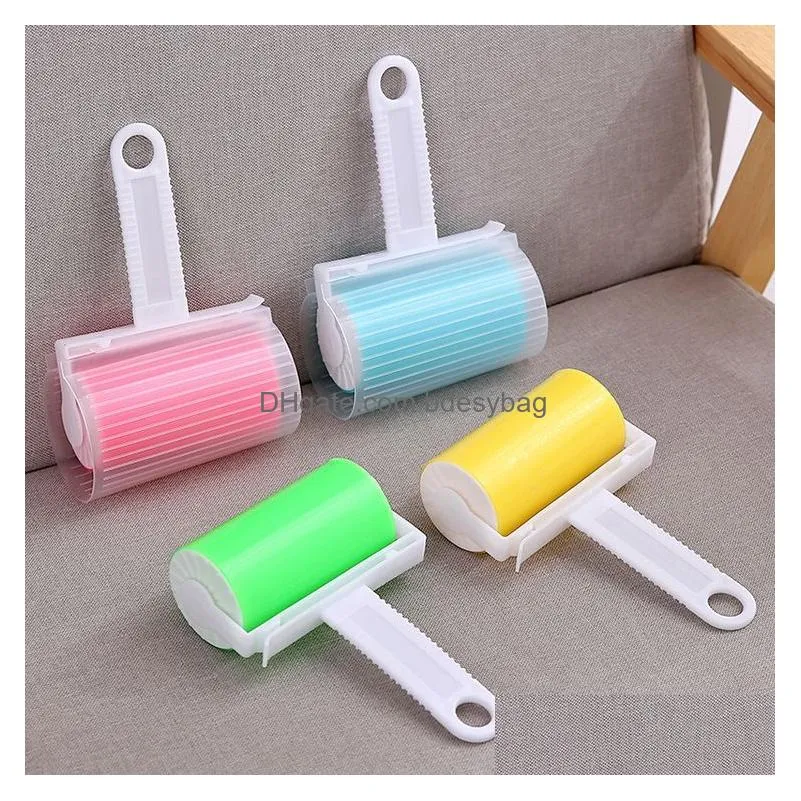 Lint Rollers & Brushes Washable Reusable Lint Roller For Clothes Pet Hair Sticky Home Cleaning Drop Delivery Home Garden Housekeeping Dhceb