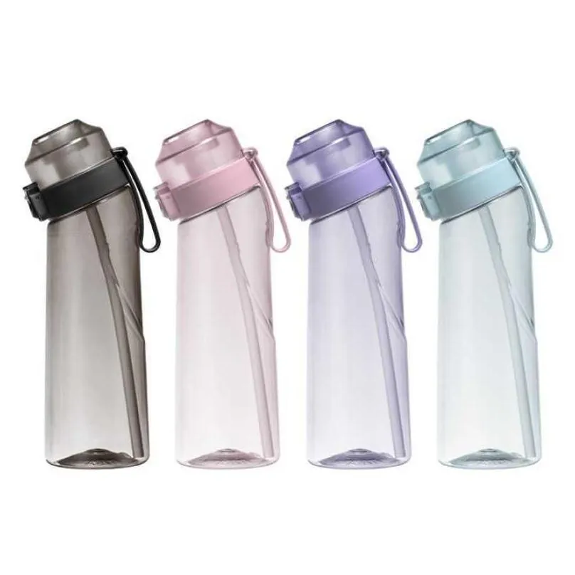 650ml water cup air flavored sports water bottle suitable for outdoor sports fitness fashion fruit flavor water bottle scent up