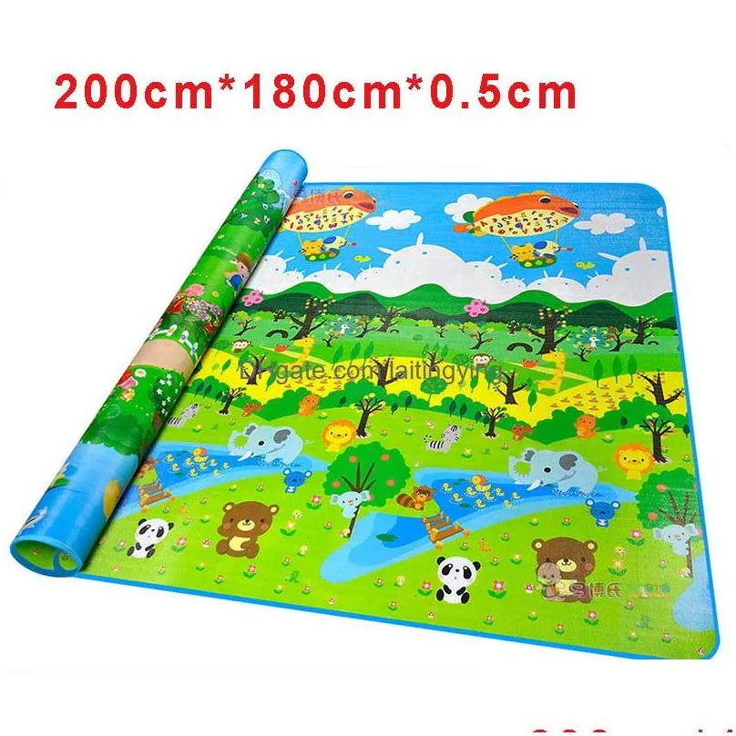 kids large play mat rug carpet infant children bebe gym mat playmat baby floor games mats est safe alphabet mat soft toys 210320