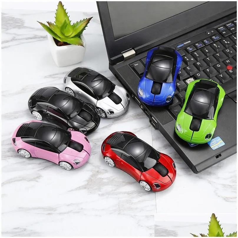 wireless 2.4ghz car mouse 3d optical wireless auto mouse sports car shape mice receiver usb for pc laptop 