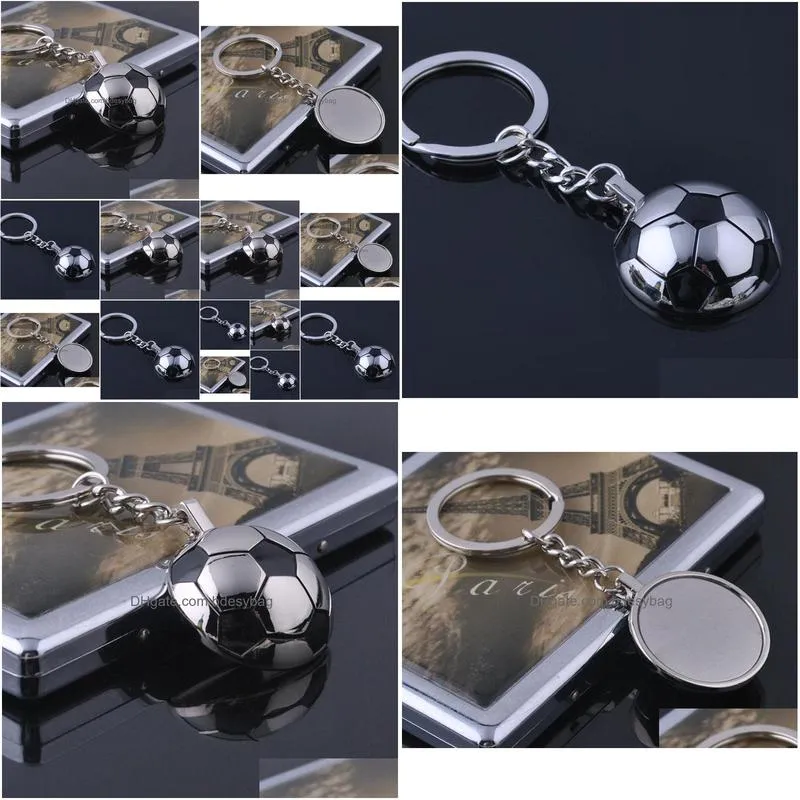 metal sports soccer football mens novelty trinket keychain keyrings alloy key chain car key ring funny gifts za5862