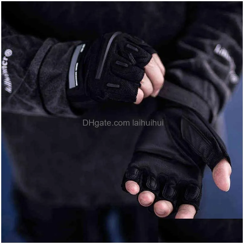 half full finger motorcycle tactical gloves techwear accessories outdoor reflective elements s2530 220111