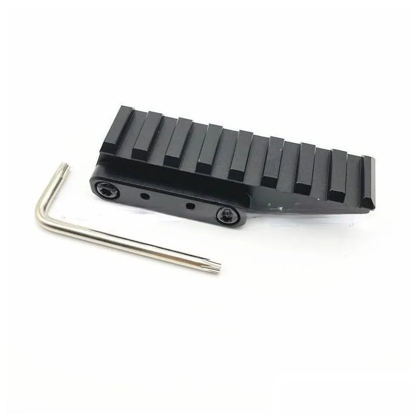 Riser Picatinny Weaver Rail 20Mm Scope Mount Adapter For Hunting 558 Red Dot Sight Drop Delivery