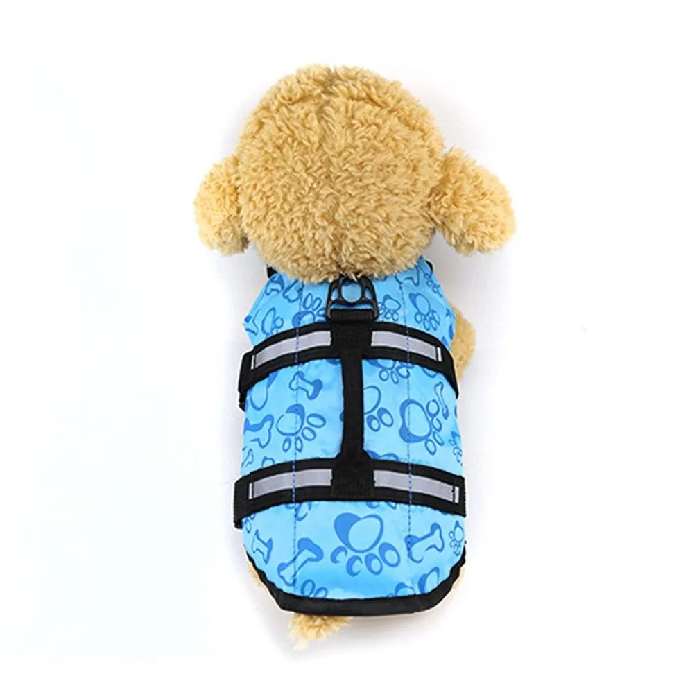 dog apparel puppy rescue swimming wear safety clothes vest swimming suit xs-xl outdoor pet dog float doggy life jacket vests 230613