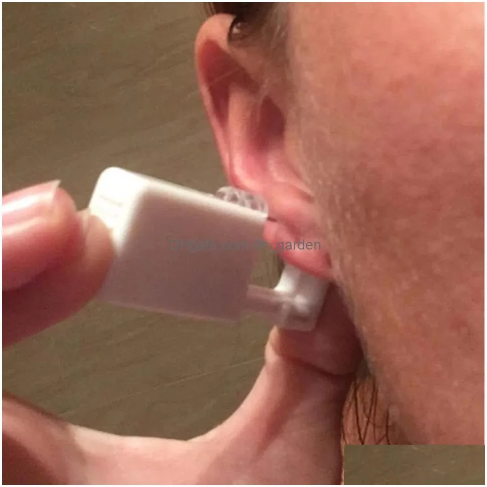 Stud 1Pc Disposable Sterile Ear Piercing Unit Cartilage Tragus Helix Gun No Pain Piercer Tool Hine Kit Stud Diy Jewelry Drop Dhgarden Otxiu