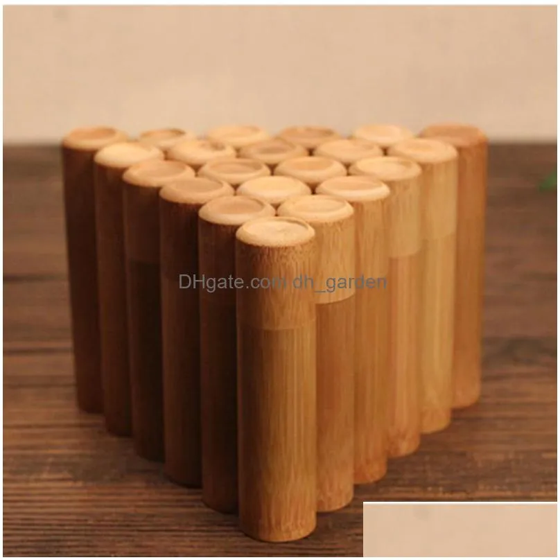 bamboo tea canister caddies portable sealed teas barrel container cylinder tea pot