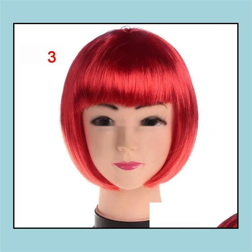 halloween wig masquerade supplies wig masquerade party supplies students send bobo headgear short hair decoration wig