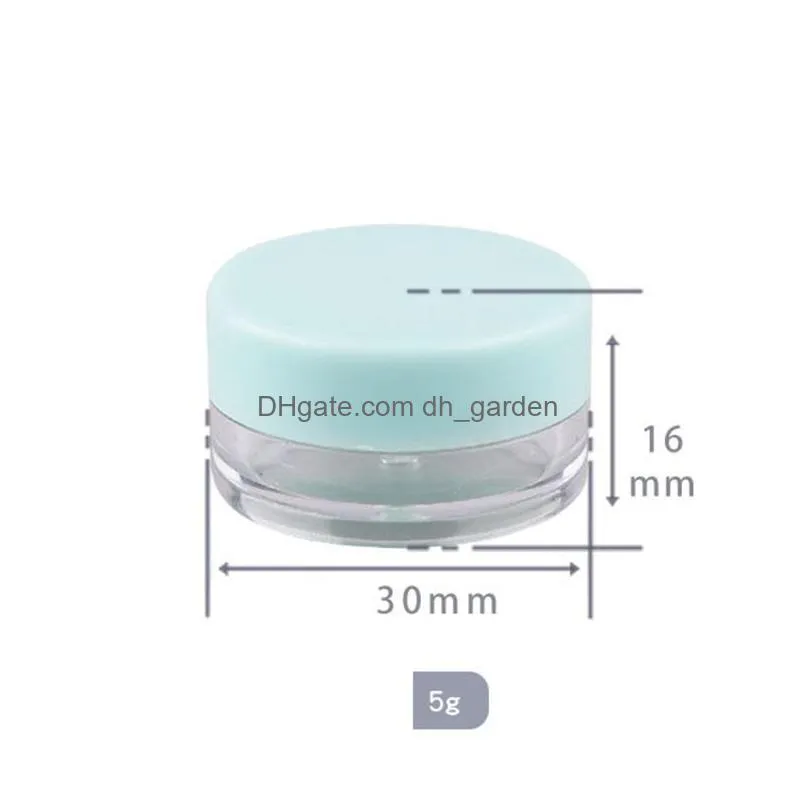3g/5g wax container traveling portable plastic cream storage boxes food grade empty cosmetic bottles