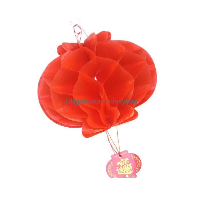 new year christmas decoration waterproof red chinese paper lanterns for outdoor hanging festival lantern shipping za4921