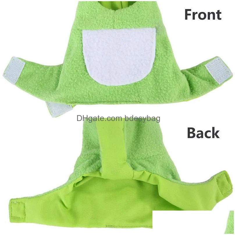 Other Bird Supplies Pet Birds Flight Suite For Parrots Clothes Cockatiel Funny Frog Shaped Costume Winter Warm Pets Shows Cosplay  Dhdmy