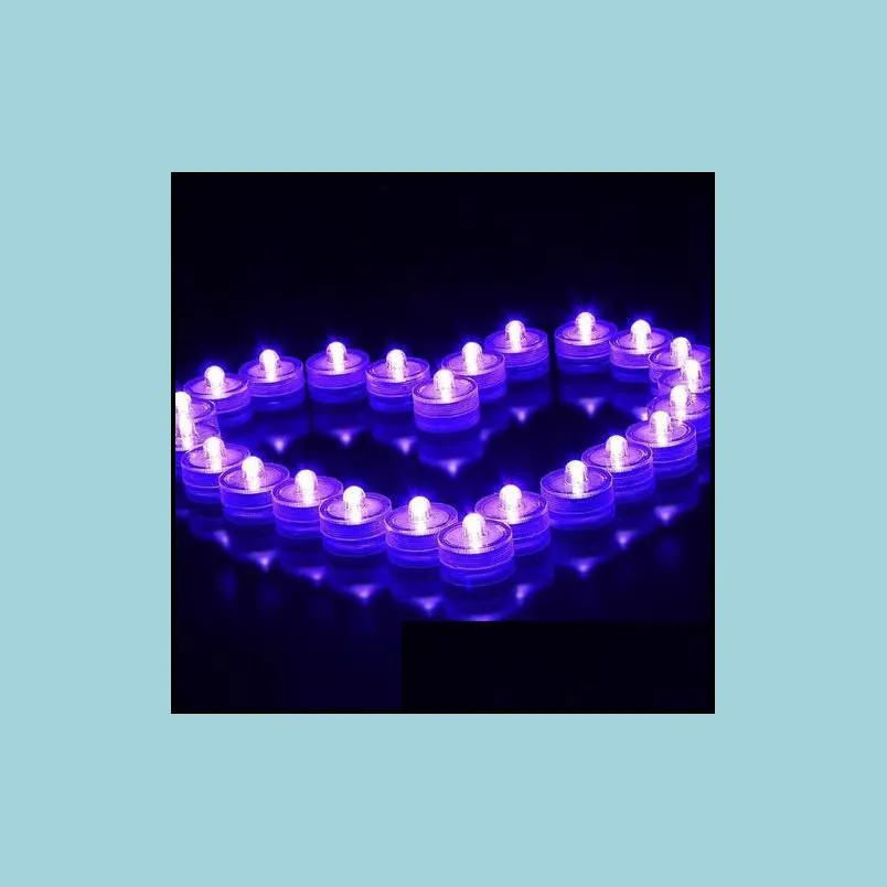 submersible candle underwater flameless led tealights waterproof electronic candles lights new wedding birthday party xmas decorative