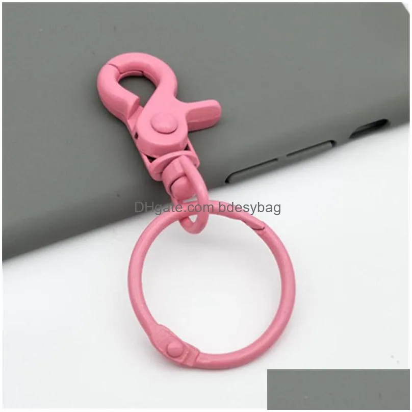 key ring color round key chain with chain accessory key chain circle cute color keychain personality keychain ct0146