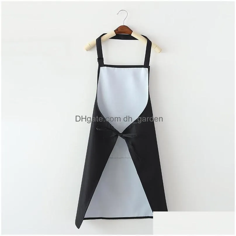 multi color fashion apron big pocket adjustable family cook cooking home baking cleaning tools bib art aprons