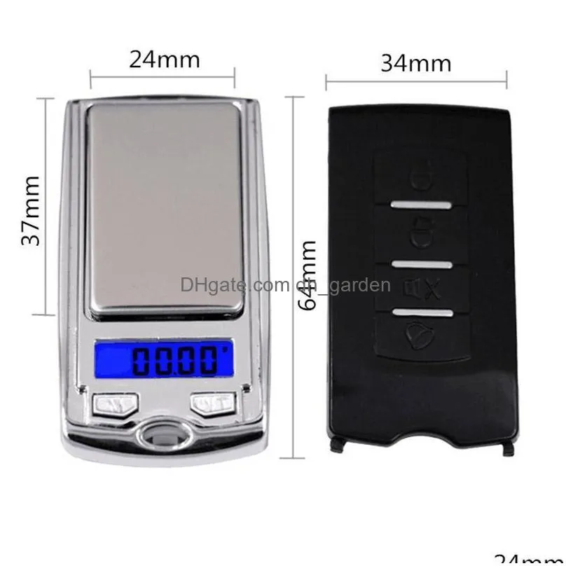 mini precision digital scales for silver coin gold diamond jewelry weight balance car key design 0.01g electronic scale dhs