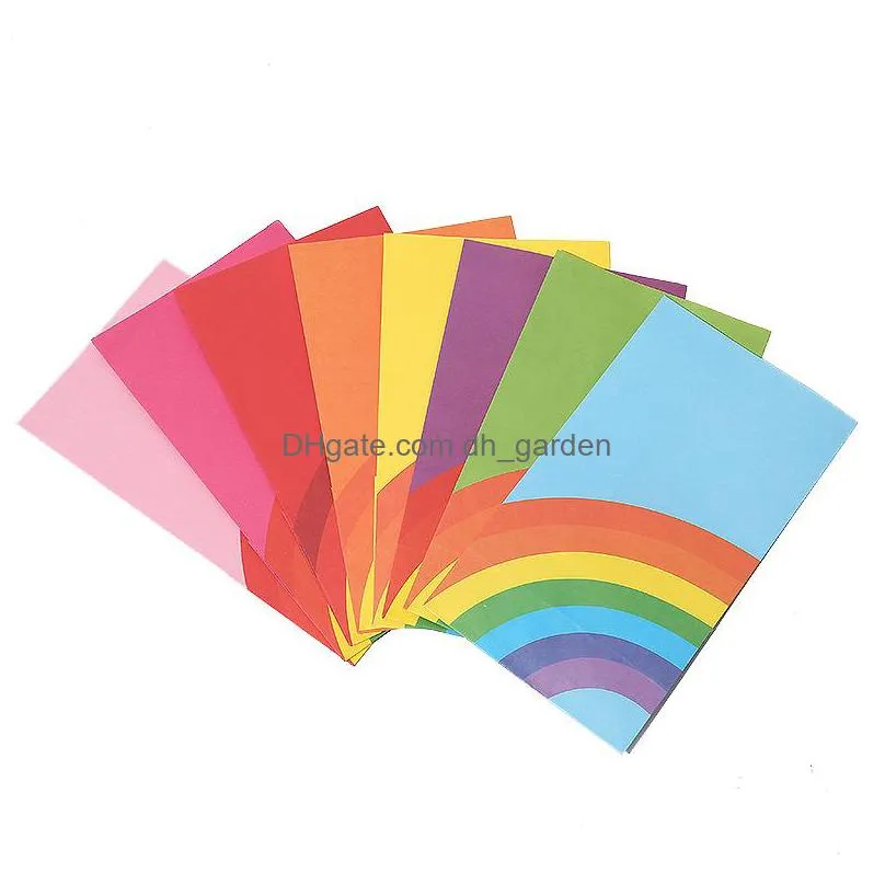 rainbow candy paper bag gift wrap fashion printing color flat mouth food packaging bags 8 colors