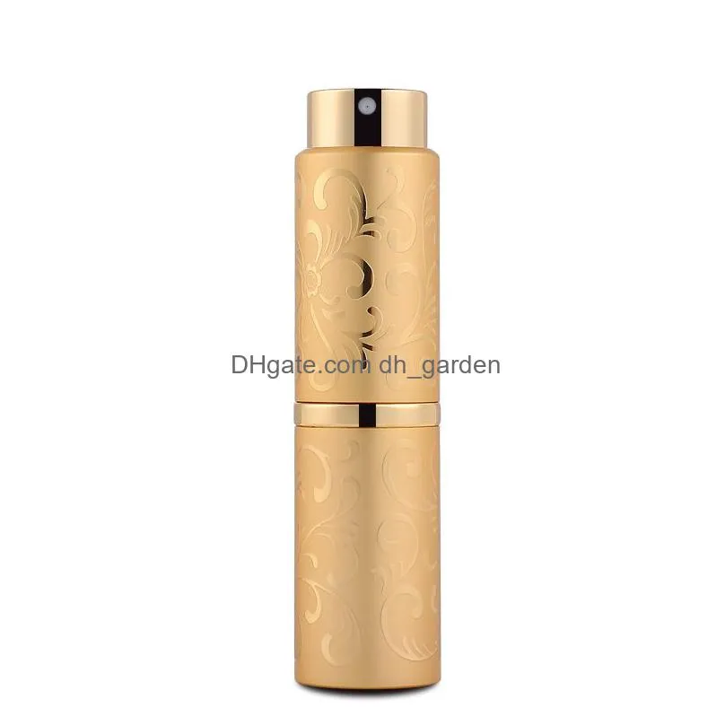 10ml telescopic rotary perfume bottle glass essential oil spray bottle portable empty cosmetic bottles