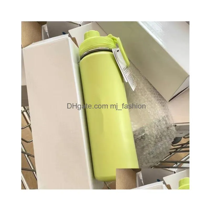 Water Bottle Water Bottles Insated Cup Sports Bottle Stainless Steel Pure Vacuum Portable Leakproof Outdoor 230831 Drop Delivery Sport Dhokb