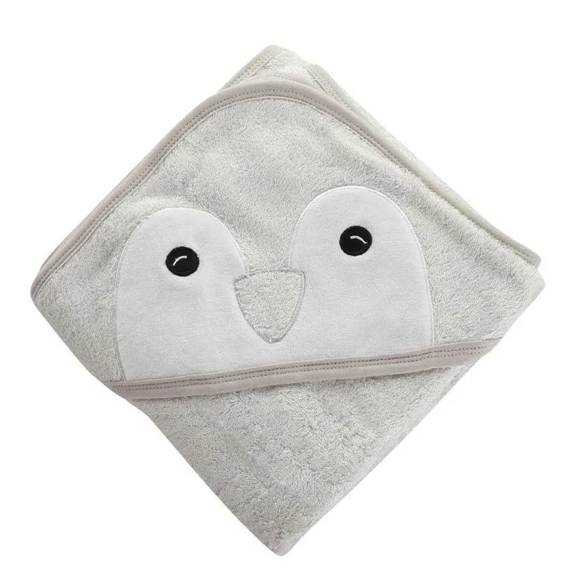 Baby Hooded Bath Towels Soft 100% bamboo Terry Cloth with Cute Animal Face Design Great for Infants and Toddlers