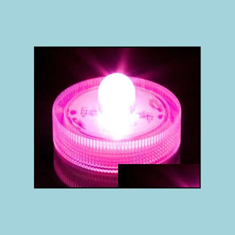 submersible candle underwater flameless led tealights waterproof electronic smokeless candles lights wedding birthday party xmas