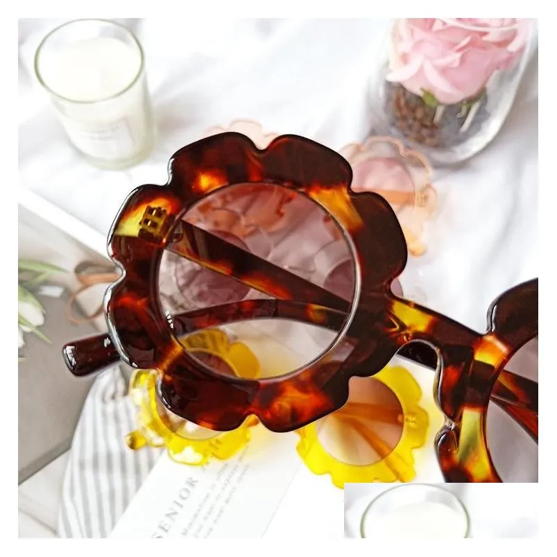 kids sunblock childrens sunflower sunglasses fashion baby cute sun glasses boys and girls eyeglasses