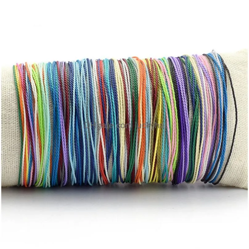 Other Bracelets Bohemian Hand Woven Bracelet Color Dcord Wax Thread Fashion Accessories Drop Delivery Jewelry Bracelets Dhecy