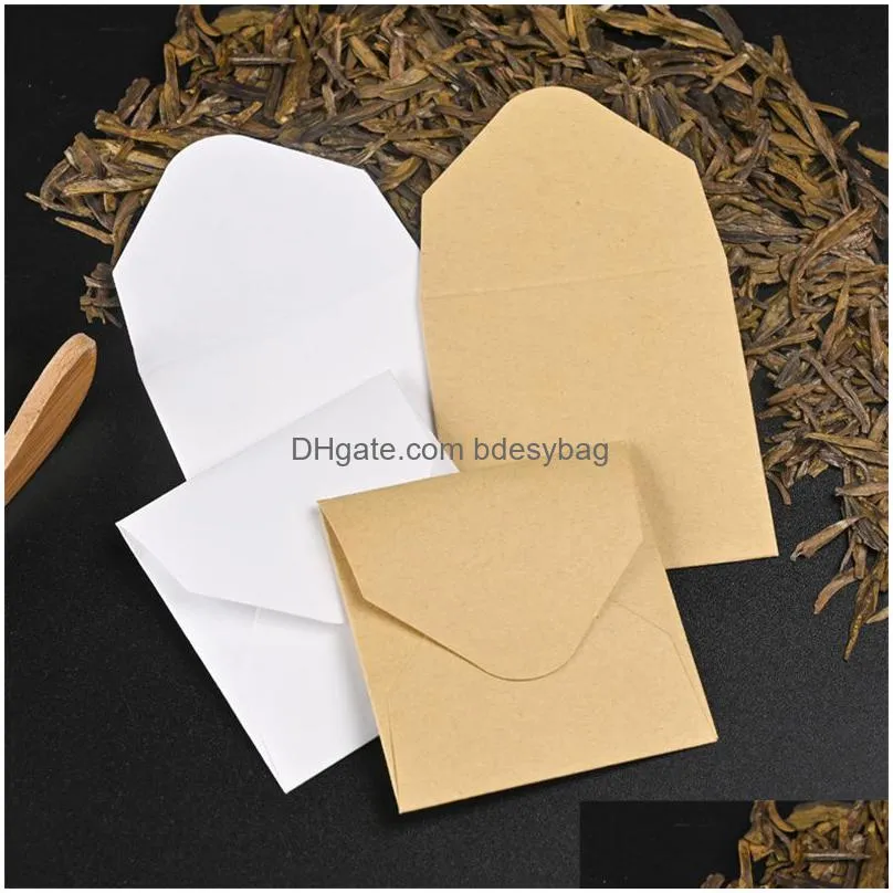 white kraft paper tea bag small tea storage packaging bag kraft paper sealed tea packaging bag lx5422