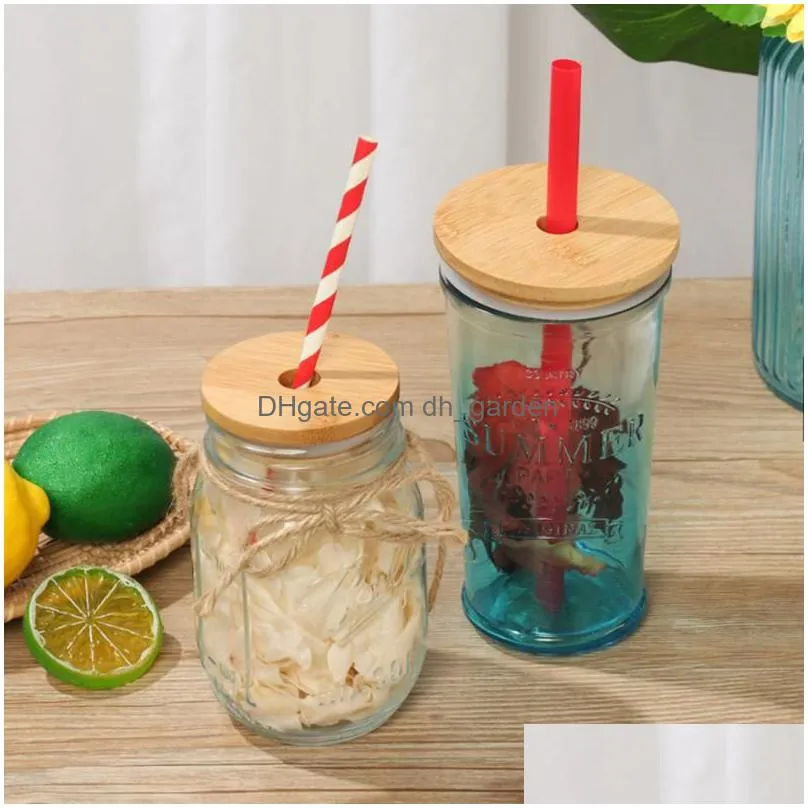 70/86mm bamboo cap lids reusable wooden mason jar lid sealing caps with straw hole and silicone seal