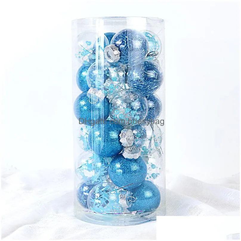 Christmas Decorations 6Cm Christmas Balls Xmas Tree Hanging Ornaments Ball Decorations Pendant For Home New Year Gift Drop Delivery Ho Dhqxa