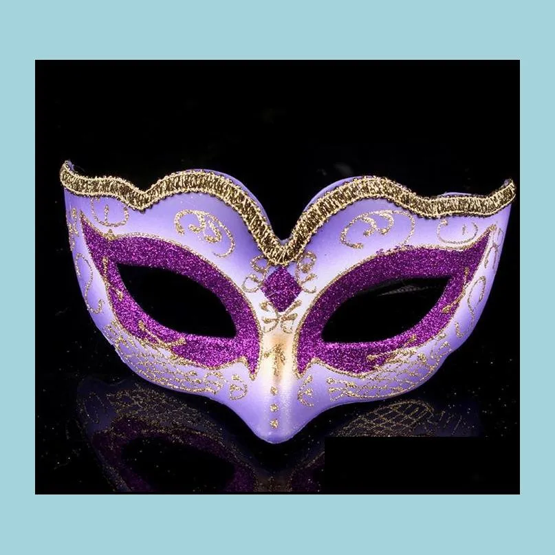 masquerade ball dance mask fashion women costume fancy dress prom eye mask mardi party wedding masks gold glitter edge gift