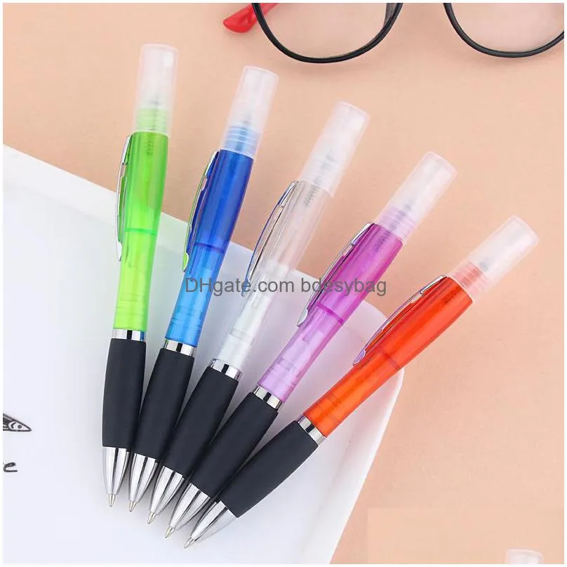 mini sprayer disinfection pen metal clip empty tube refillable perfume alcohol hand sanitizer sterilizing spray pens w0113