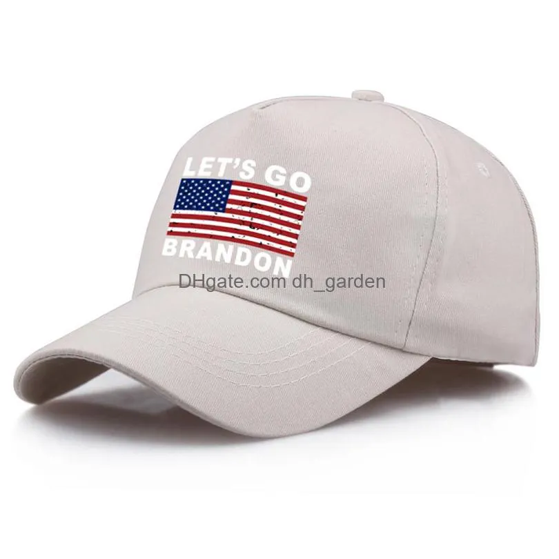 personalized lets go brandon baseball cap american flag cap cotton print outdoor leisure sun hat casual hats