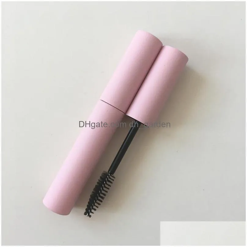 10ml empty lip gloss tubes packing bottles pink plastic cosmetic container refillable diy mascara eyeliner eyelash liquid tube
