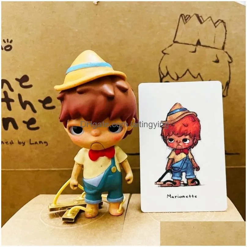 original popmart hirono the other one series figurine boy anime figure toys surprise box mystery bag cute kawaii birthday gift 220426