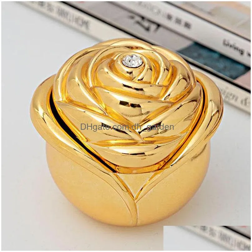 3 color vintage rose bud jewelry box gift wrap fashion diamond high end proposal ring boxes valentines day gifts