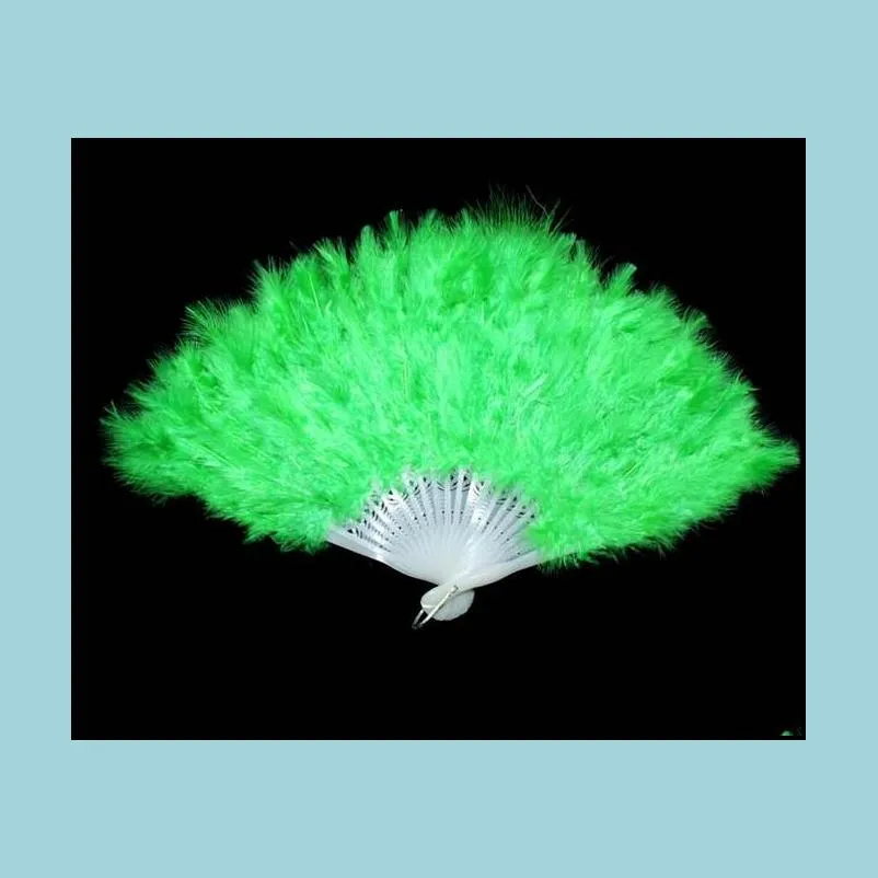 soft fluffy turkey feather fan showgirl burlesque flamenco flapper fancy dress ball event party christmas performing props halloween