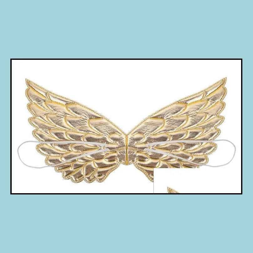 angel fairy wings dress up wing halloween wedding birthday party costume accessories background decor gold silver event favos