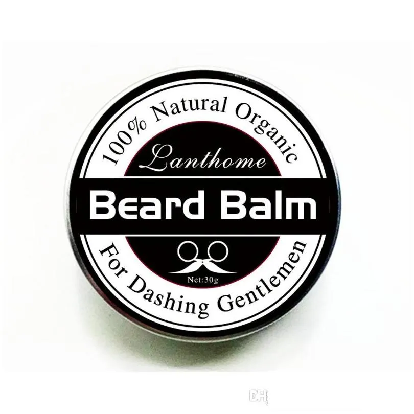 high quality small size natural beard conditioner beard balm for beard growth and organic moustache wax for whiskers smooth styling