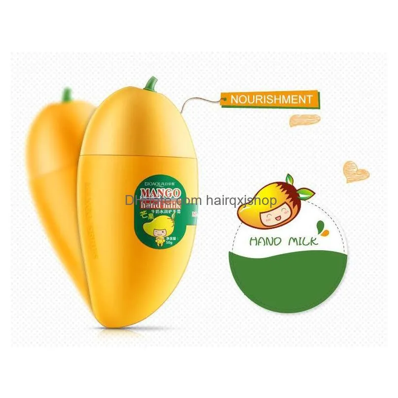 Other Health & Beauty Items Moisturizing Hydrating Hand Cream Fruit Pear Lemon Peach Mango Banana Winter Care Nourishing Skin Drop Del Dhb9D