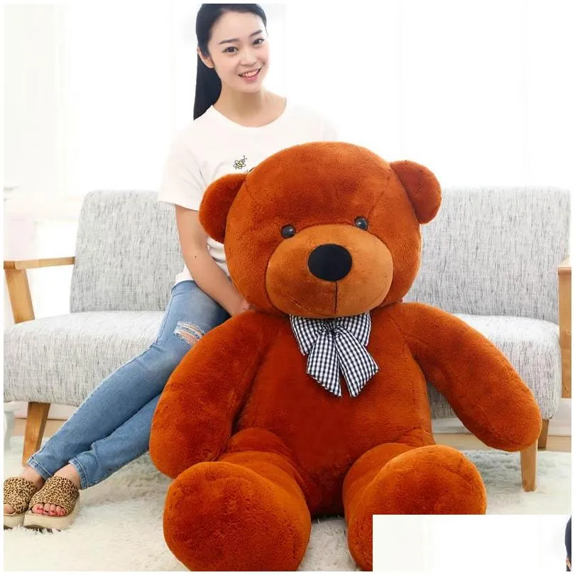 life size teddy bear plush toys 180cm  soft stuffed animals baby dolls big peluches peluches gift christmas