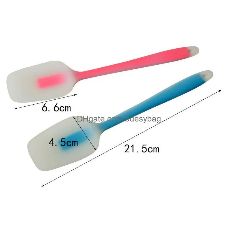 Cake Tools Cream Integrated Bakeware Cake Tool High Temperature Sile Scraper Translucent Head Spata Baking Drop Delivery Home Garden K Dhmyc