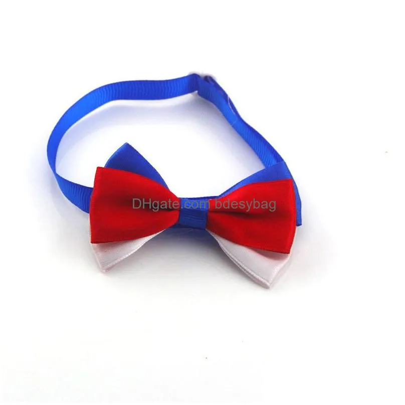 Dog Apparel Wholesale Dog Apparel Flag Cat Bowties Collar Bows Puppy Ties Small Pet Grooming Supplies Drop Delivery Home Garden Pet Su Dhn5R