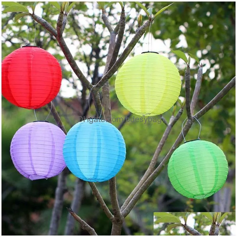 christmas lantern solar powered led holiday hanging lanterns nonwoven fabrics waterproof led lamp for wedding za5299