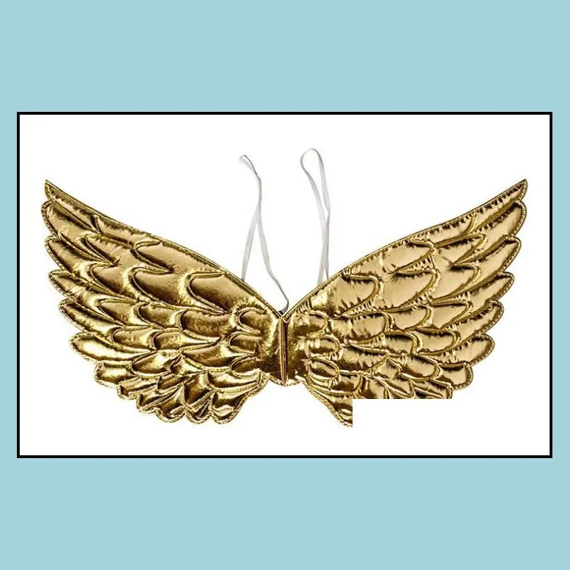 angel fairy wings dress up wing halloween wedding birthday party costume accessories background decor gold silver event favos