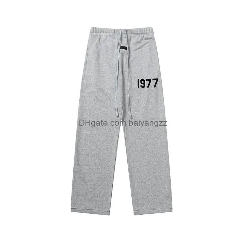 Mens Pants Fashion Designer  Men Women Solid Color Pant Trousers Hip Hop Motion For Male Casual Joggers Size S-Xl Drop Delivery A Dhygw