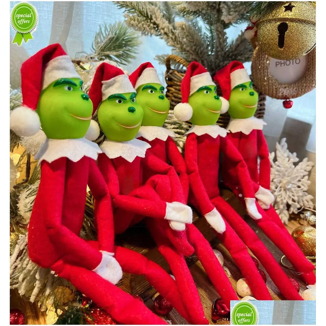 Christmas Decorations 2022 Christmas Decorations Green Monster Elf Ornament Pendant Doll Party Supply Decoration New Year Drop Deliver Dhrjx