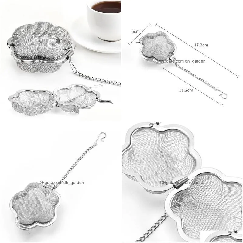 stainless steel teas strainer tools plum shape home coffee vanilla spice filter diffuser creativity tea infuser accessories