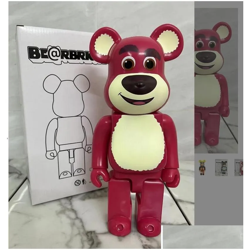 action toy figures 400 bearbrick bearbricks pvc material plastic teddy bear cartoon silly 28cm gift doll medicom drop delivery toys